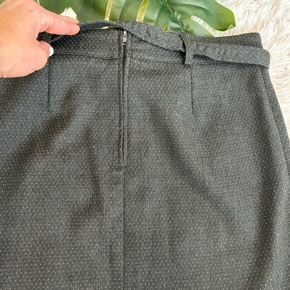 Camomilla Italia Grey Yellow Polka Dot Tie Belt Mini Skirt Sz 42 6 Med Italian - Picture 6 of 9